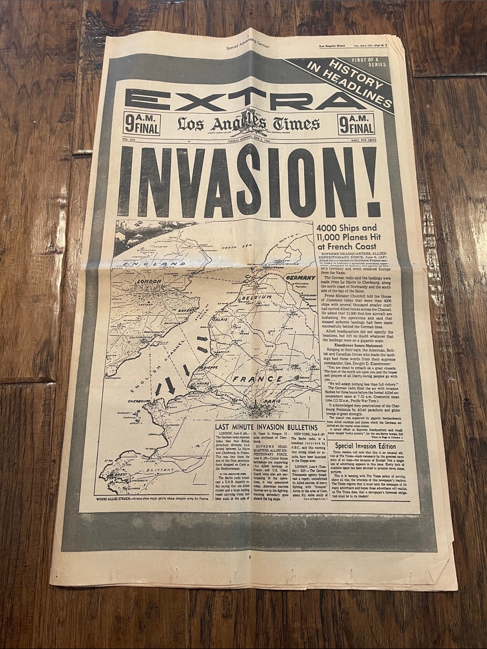 Invasion! Vintage-Style Decorative Poster - Black Print